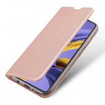 Husa Samsung Galaxy A51 Dux Ducis Flip Stand Book - Rose Gold