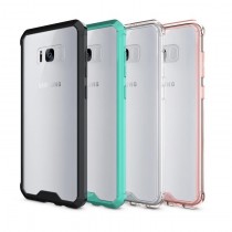 Husa Samsung Galaxy S7 Edge - Air Hybrid Shockproof transparenta cu rama Crystal Pink