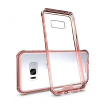 Husa Samsung Galaxy S7 Edge - Air Hybrid Shockproof transparenta cu rama Crystal Pink