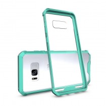 Husa Samsung Galaxy S7 Edge - Air Hybrid Shockproof transparenta cu rama Mint Green