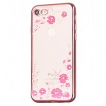 Husa iPhone 7 / iPhone 8 - Bloomy Flower Pink