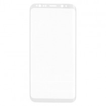 Pachet Folie sticla Samsung Galaxy S8 si Husa silicon Ultra Slim - Remax Crystal Glass Full Screen 3D White