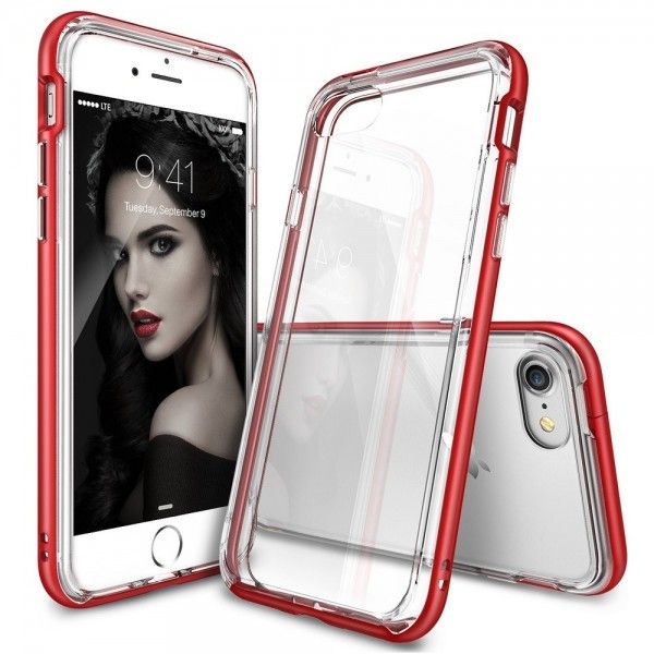 Husa iPhone 7 / iPhone 8 - Ringke Frame Red