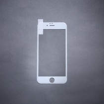 Pachet Folie sticla iPhone 7 Plus si Husa silicon Ultra Slim - Remax Crystal Glass Full Screen 3D White