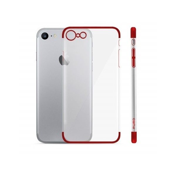 Husa iPhone 7 / iPhone 8 - Puro Verge Crystal Red