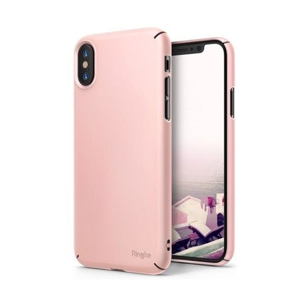 Husa iPhone X - Ringke Slim Pink