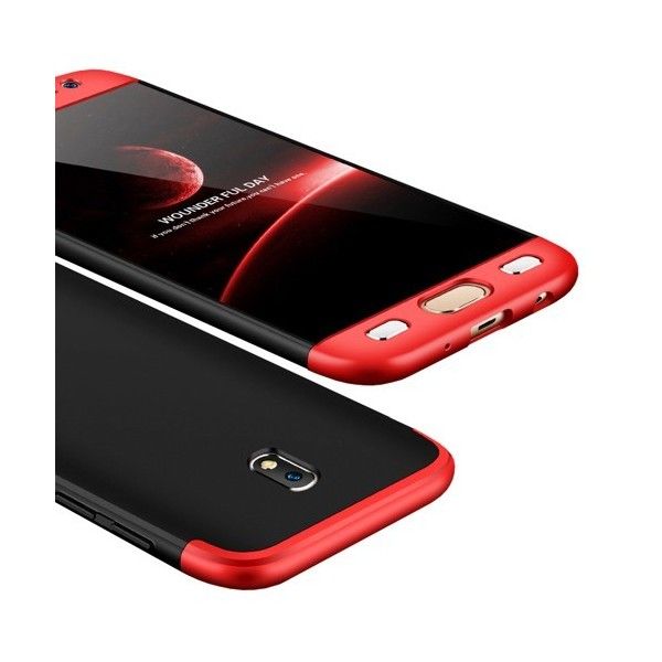 Husa Samsung Galaxy J3 2017 - Protectie 360 grade Red/Black