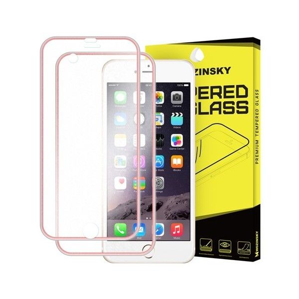 Folie sticla iPhone 6 / iPhone 6S Fata+Spate - Wozinsky Full Screen cu rama aluminiu Pink
