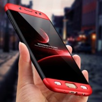 Husa Samsung Galaxy J5 2017 - Protectie 360 grade Red/Black