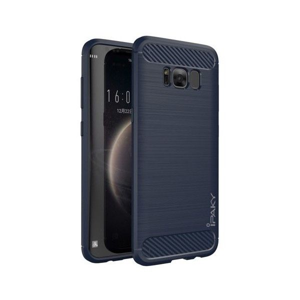 Husa Samsung Galaxy S8 - iPaky Slim Carbon Blue