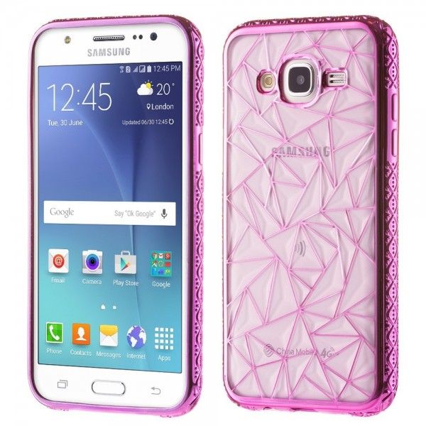Husa Samsung Galaxy S7 Edge - Electroplating TPU Diamond Purple aspect metalic